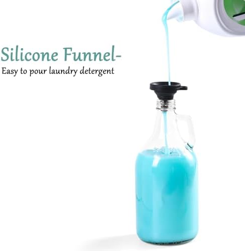 64 OZ Laundry Detergent Dispenser BY VEGEVIGI, Glass Liquid Laundry Soap - Image 4