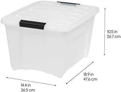 IRIS USA 4-Pack 32 Quart Storage Bins - Image 2
