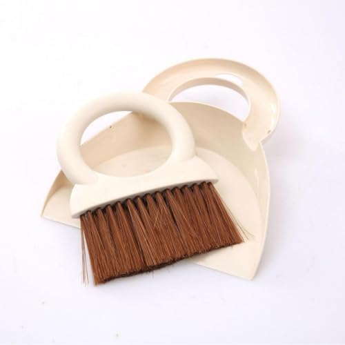 Mini Handheld Broom and Dustpan Set, Small Dustpan and Brush Set, Desktop by Zyntrytong