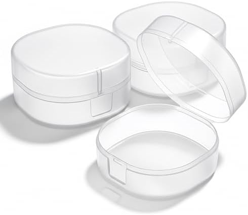 3 Pcs Cosmetic Cotton Pad Holder, Portable Plastic Mini Containers by Unknown