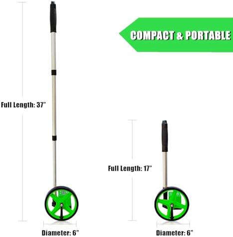 Zozen 6-Inch Measuring Wheel in Feet and Inches, Telescopic Handle - Image 4