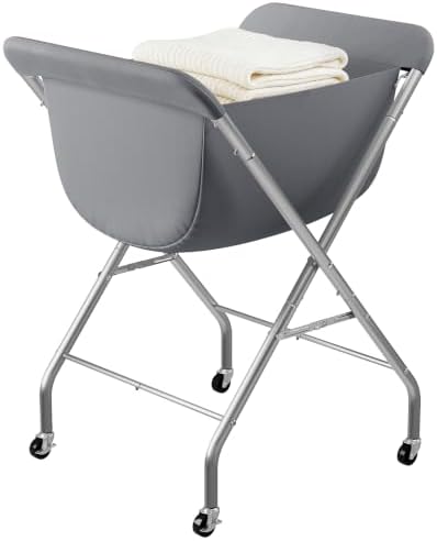 ELYKEN Laundry Basket with Wheels, Collapsible Laundry Hamper by ELYKEN