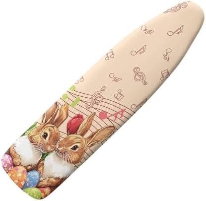 Bunny Ironing Board Cover for Easter Music Note Ironing Board Covers Standard by KUIFORTI