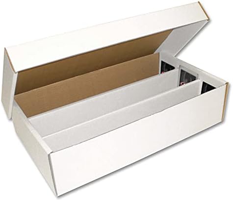 BCW Super Shoe Storage Boxes, Holds 3, 000 Cards or 600 Toploaders, 5 Pack by BCW