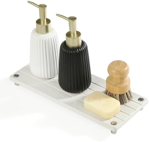 Razborci Instant Dry Sink Caddy Kitchen Sink Organizer, Quick Drying Stone Tray by Razborci
