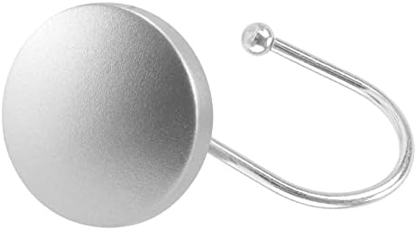 Decorative Shower Curtain Hooks, Simple Modern Style Round Flat-Back Button - Image 2