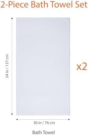 Amazon Basics 2-Piece Quick-Dry Oversize Bath Towel, 100% Cotton - Image 5