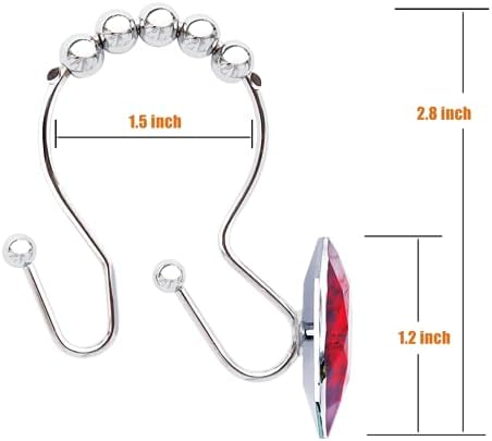 Shower Curtain Hooks Rings for Bathroom - Image 3
