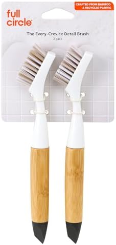 Full Circle The Every-Crevice Detail Brush, Deep Cleaning Brush by FULLCIRCLE