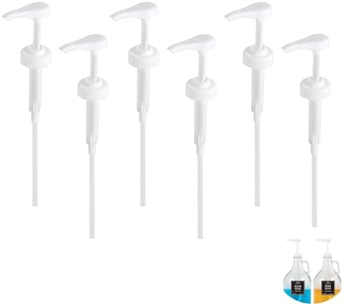 6 Packs Gallon Pump Dispenser, Leak Proof Dispenser by Watsango