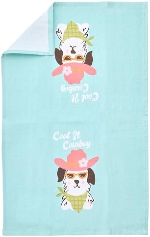 Ritz 4-Piece Kitchen Towel Set, Cool It Cowboy Dog & Daisy Boot Prints - Image 6
