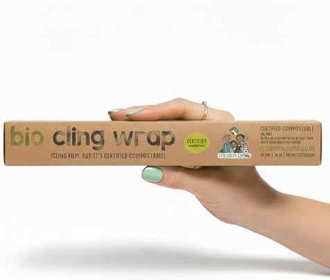 Eco Green Living Biodegradable Cling Film Bio Cling Wrap 100% Compostable - Image 2