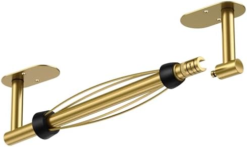 FORIOUS Paper Towel Holder Under Cabinet, One Hand Tear, Brushed Gold by FORIOUS