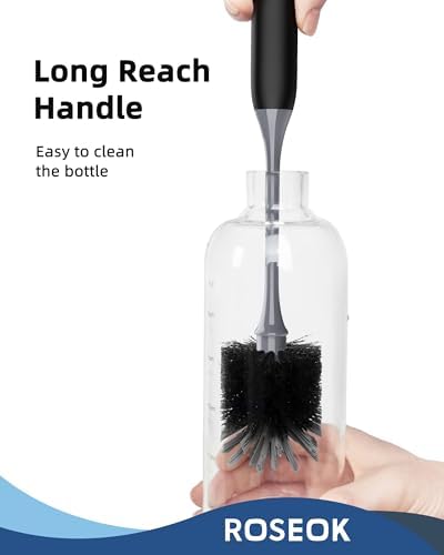 ROSEOK Bottle Brush, Water Bottle Brush, Flexible Bottle Brush, Cup Cleaner - Image 6
