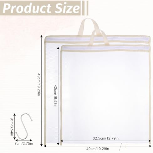 2 Pcs Mesh Laundry Bags for Washing Machine, Wash Bag for Clothes - Image 2