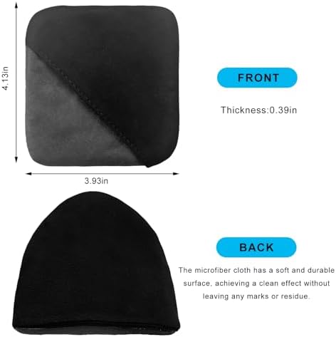Ohleats 2PCS Car Screen Cleaner, Microfiber Cleaning Pad, Triangle+Square - Image 2