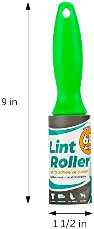 DecorRack Lint Roller with 2 Refills, 180 Sticky Sheets, Pet Hair - Image 2