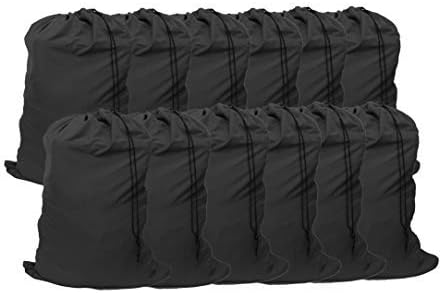 Extra Large Laundry Bag 30"x40" 12 Pack Black by YETHAN