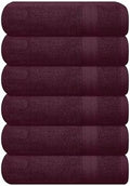 GLAMBURG Ultra Soft 6-Piece Hand Towel Set 16x28-100% Ringspun Cotton by GLAMBURG