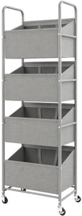 STO STO 4-Tier Vertical Rolling Laundry Hamper, Removable Bags by STOSTO