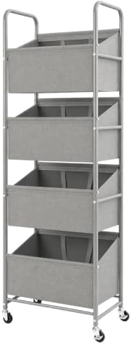 STO STO 4-Tier Vertical Rolling Laundry Hamper, Removable Bags by STOSTO