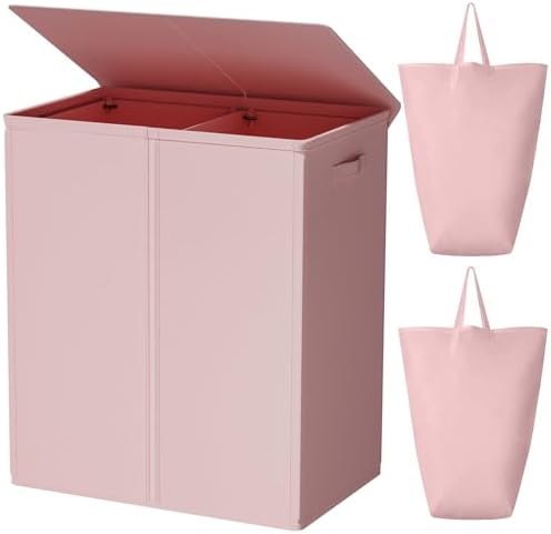 WOWLIVE 154L Double Laundry Hamper 2 Section by WOWLIVE
