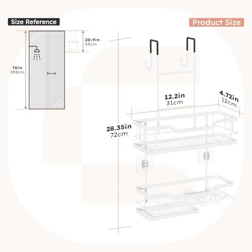 Consumest Over Door Shower Caddy - Image 5