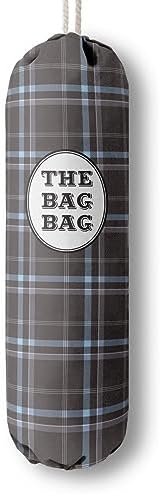 Classic Buffalo Check Plaid Grocery Bags Holder Organizer, Wall Mount Plastic by HiLus