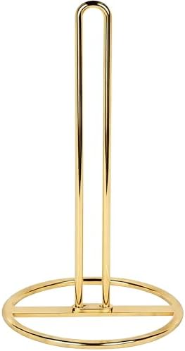 Gold Paper Towel Holder Countertop, Kitchen Paper Towel Stand Holder by OBODING