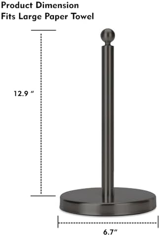 Kalitro Paper Towel Holder Countertop, Standing Paper Towel Roll Holder - Image 4