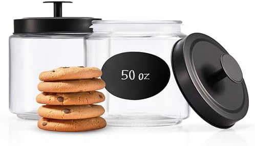 KooK Glass Kitchen Canister Set, Food & Storage Containers by Kook
