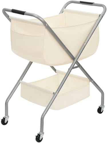 STORAGE MANIAC Collapsible Laundry Cart by STORAGEMANIAC