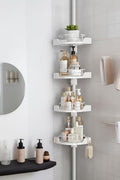 360° Rotating Corner Shower Caddy Tension Pole Organizer by SHUANGQING