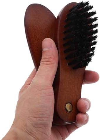 Wool Coat Brush Dual-Sided Foldable Wooden Lint Remover - Image 4