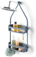 Umbra Flex Shower Caddy, Hanging 2 Shelves Bathroom Organizer, Slate Blue by Umbra