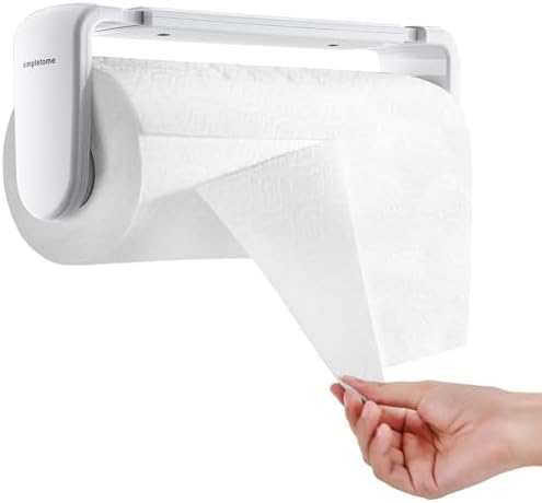 ONE Hand Tear Paper Towel Holder Under Cabinet/Wall by simpletome