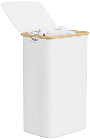 SpaceAid Laundry Hamper with Lid, 110L Large Tall Clothes Basket Bin with by SpaceAid