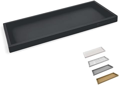 Spacewiser Silicone Countertop & Vanity Tray – 11.7” Bathroom Counter Tray by Spacewiser