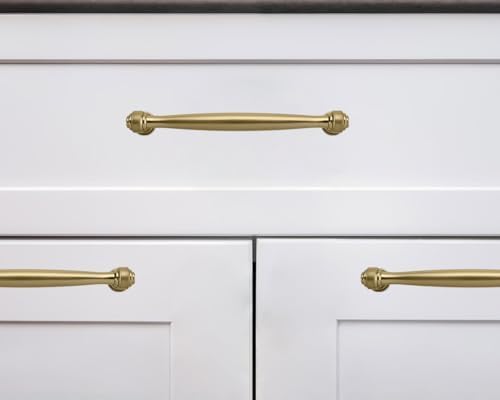 khtumeware 10 Pack 10 Inch(256mm) Champagne Bronze Cabinet Pulls Champagne Brass Kitchen Cabinet Handles Kitchen Cabinet Hardware for Cupboard Drawer Handles Dresser Pulls