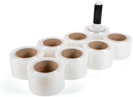 IDL Packaging 3" Stretch Wrap Mini Roll, 700 feet, 120 Gauge by IDLPackaging
