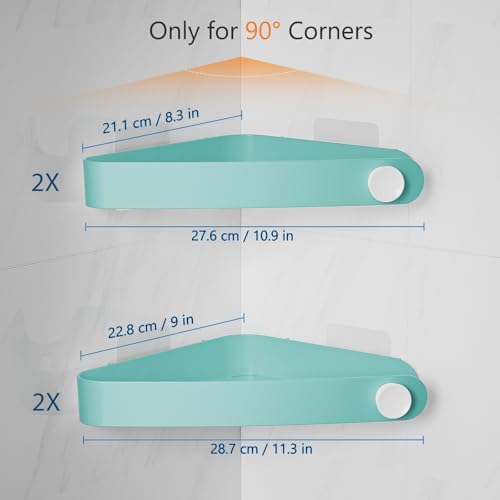 Sotfamily Plastic Shower Caddy Corner, 4 Pack - Image 2