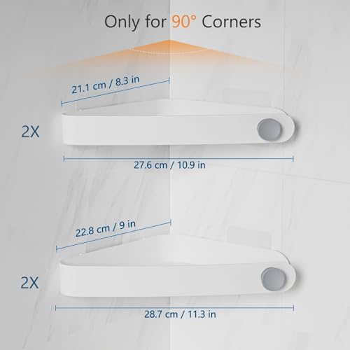 Sotfamily Plastic Shower Caddy Corner, 4 Pack - Image 2
