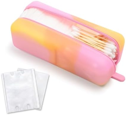 Cotton Pad Swab Travel Case, 2-in-1 Waterproof Organizer by VisFresh