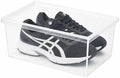 Superio Shoe Box Modern Storage Container 6.5 Quart/6 Liter, Stackable Plastic by Superio