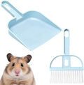 CREATCABIN Small Broom and Dustpan Set Blue Mini Dust Pan and Brush by CREATCABIN
