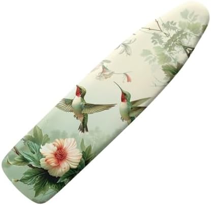 Hummingbird Floral Ironing Board Cover Resist Scorching and Staining, 15x54 by Vanideaoty