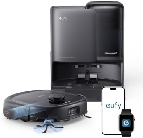 eufy E25 Robot Vacuum and Mop Combo, 000 Pa, HydroJet Roller Mop by Unknown