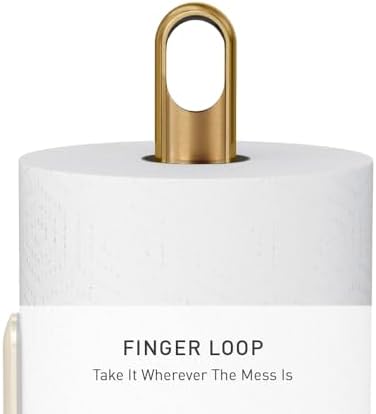 simplehuman Tension Arm Countertop Paper Towel Holder, Easy One-Handed Tear - Image 4