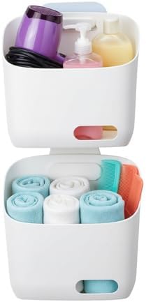 LeleCAT Plastic Hanging Basket Kitchen Storage organizer, Basket by HomeSpaceStorageBasket