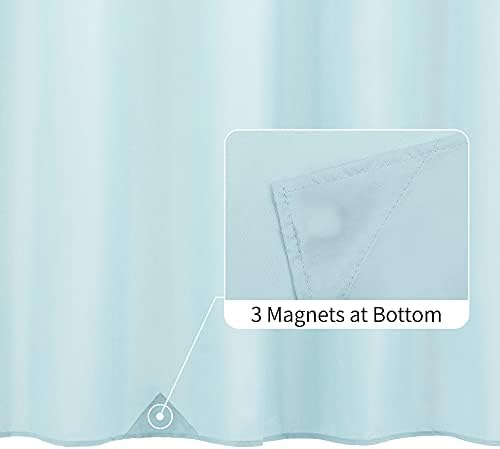ALYVIA SPRING 72x78 Long Waterproof Fabric Shower Curtain or Liner Blue - Image 2